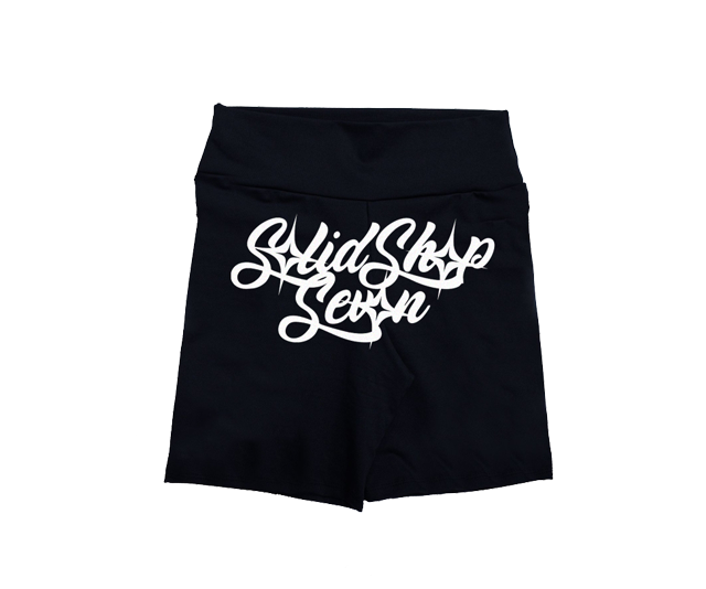 BLACK BIKER SHORTS