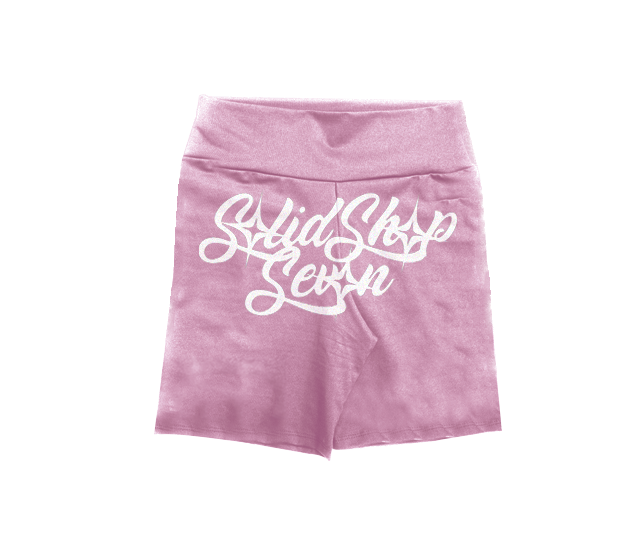 PINK BIKER SHORTS