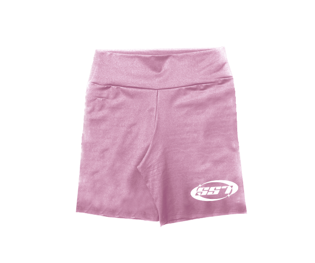 PINK BIKER SHORTS