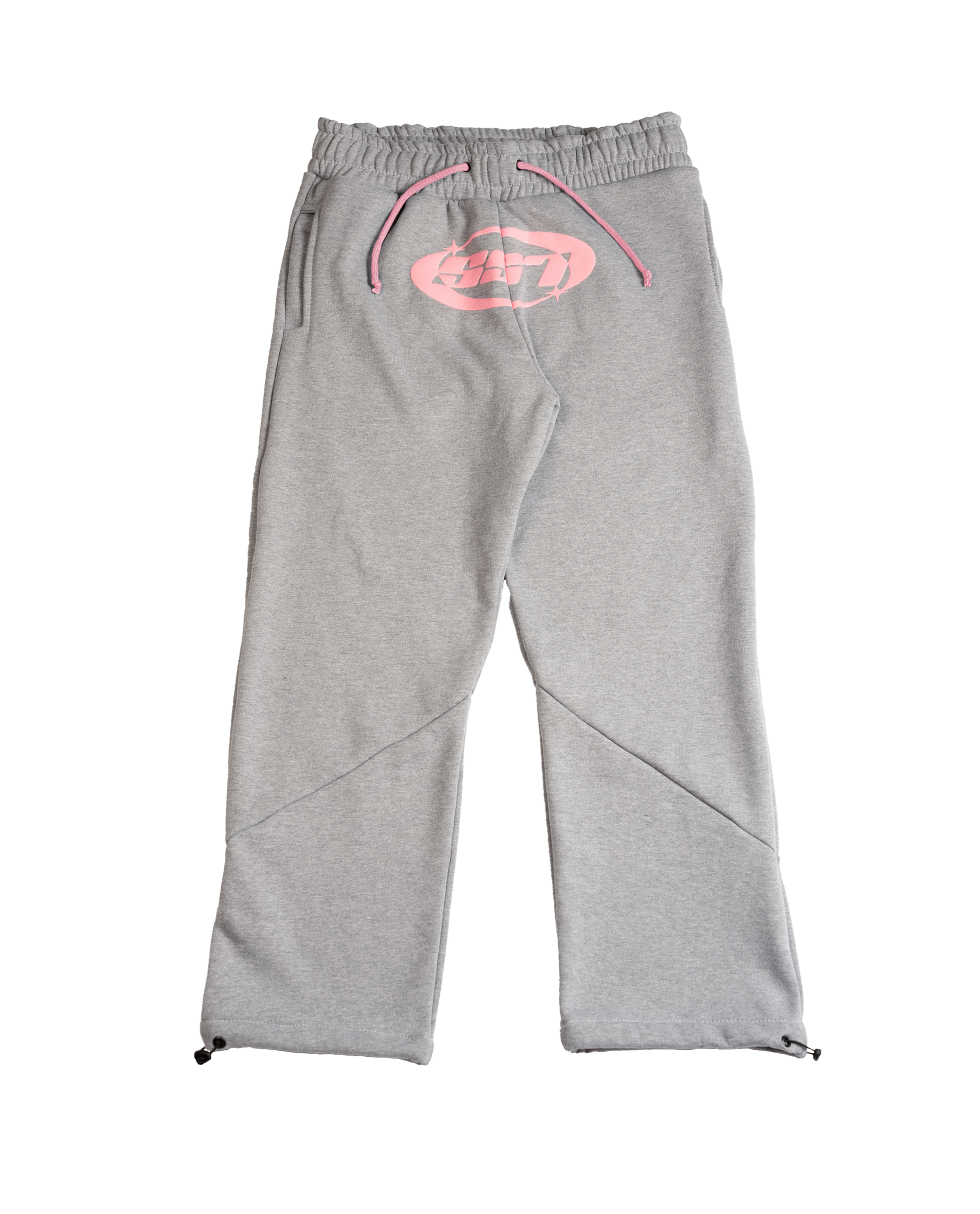 GRAY/PINK LOGO PANTS 2.0