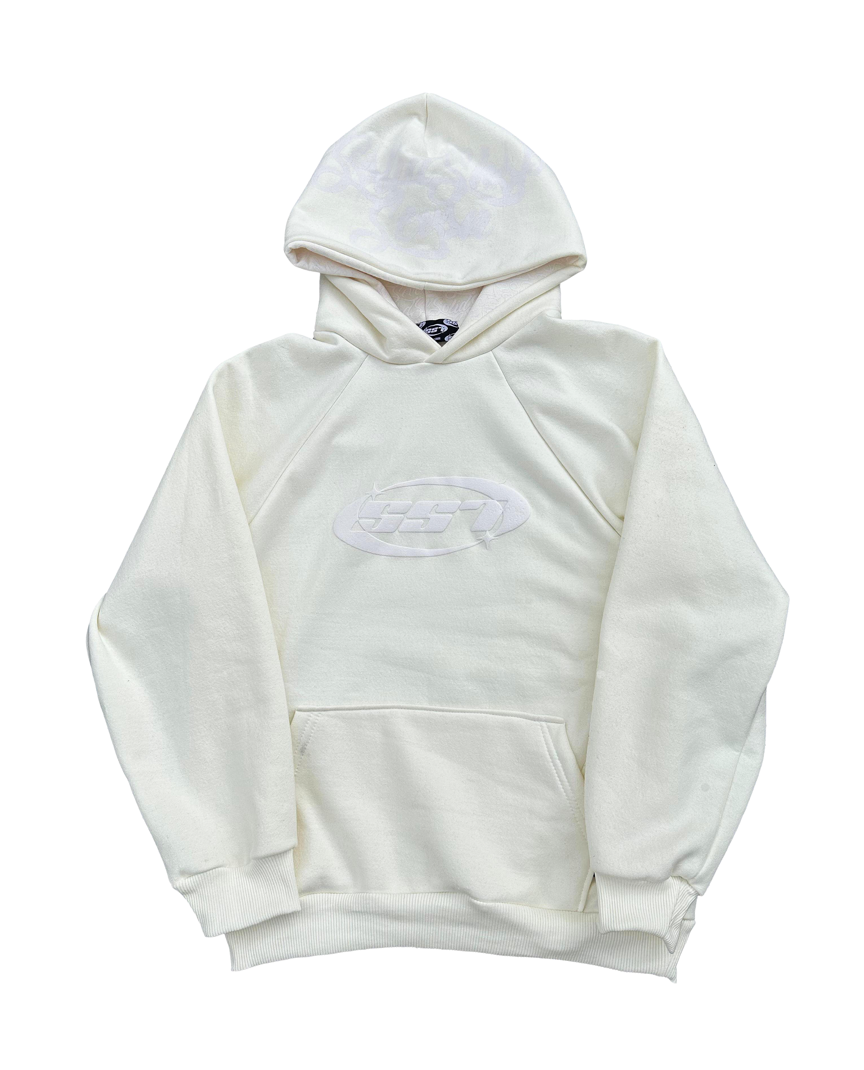 TRIPLE WHITE LOGO HOODIE 2.0