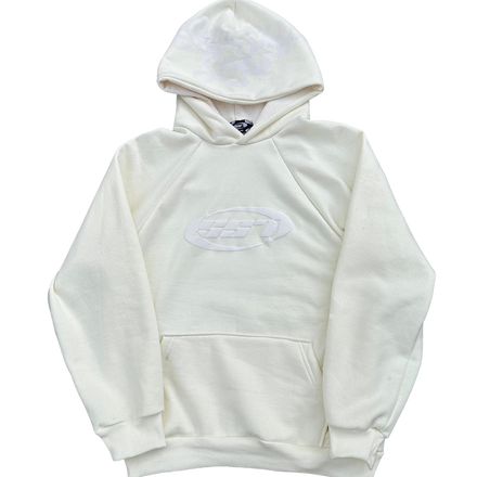 TRIPLE WHITE LOGO HOODIE 2.0