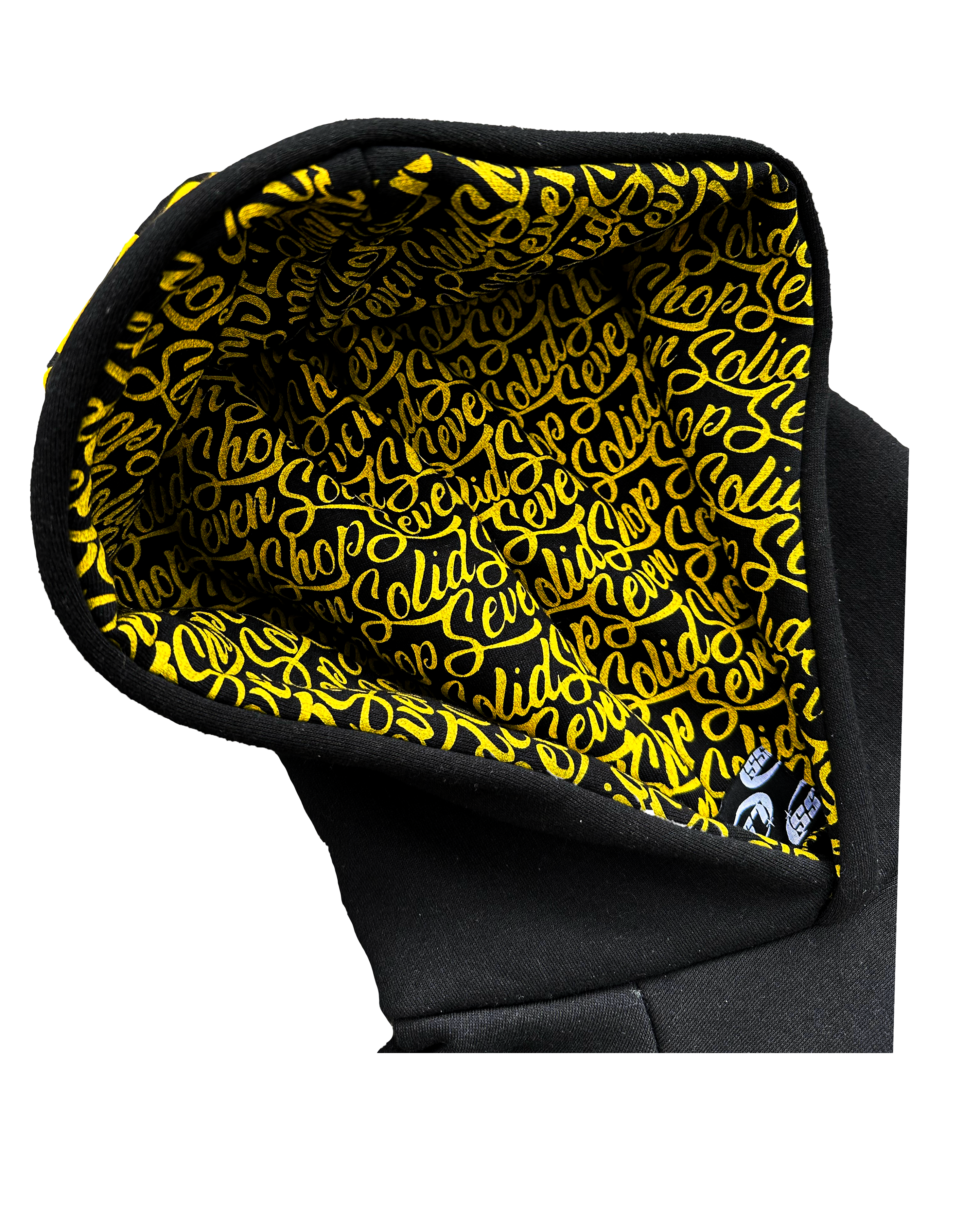 BLACK/YELLOW LOGO HOODIE 2.0