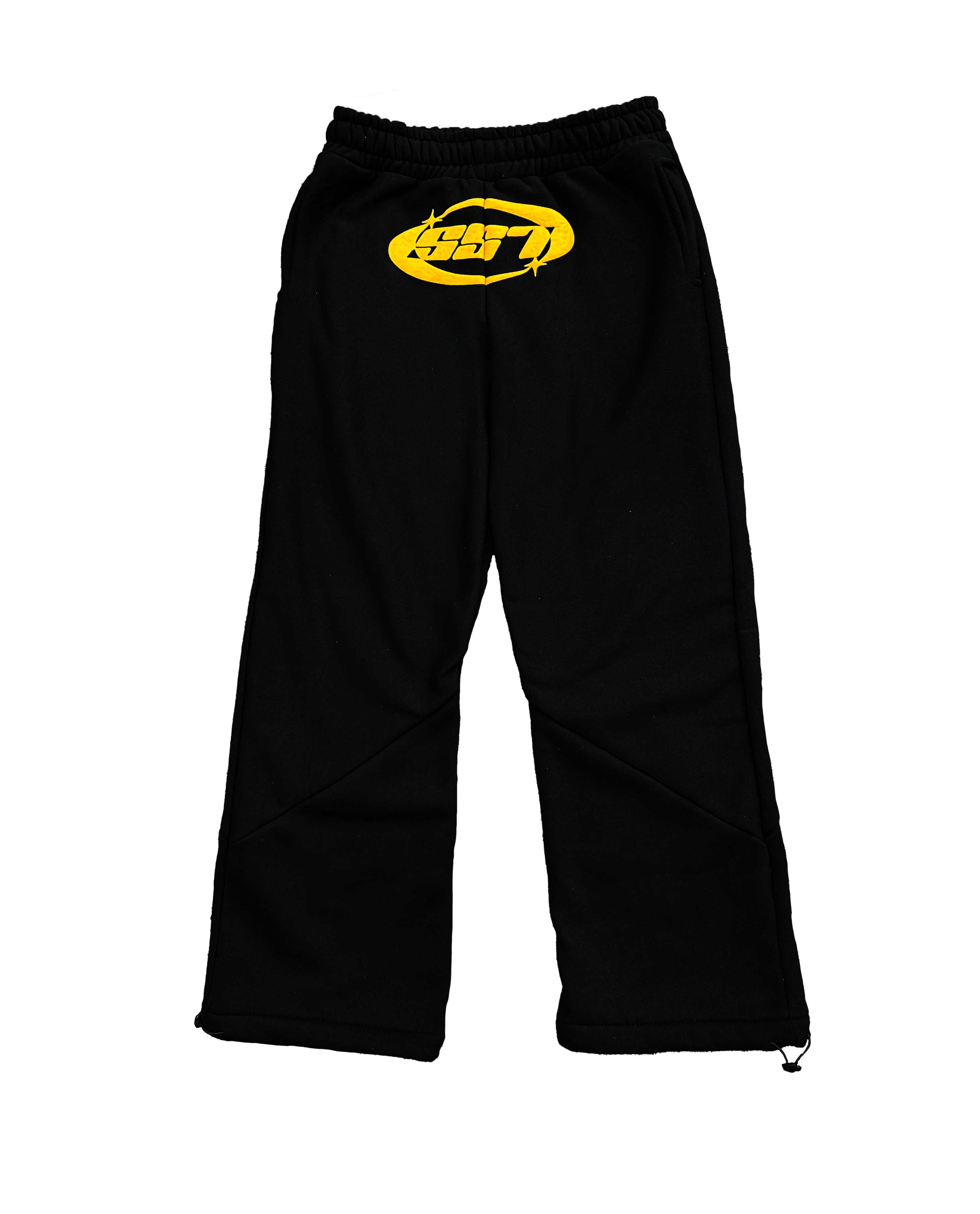 BLACK/YELLOW LOGO PANTS 2.0