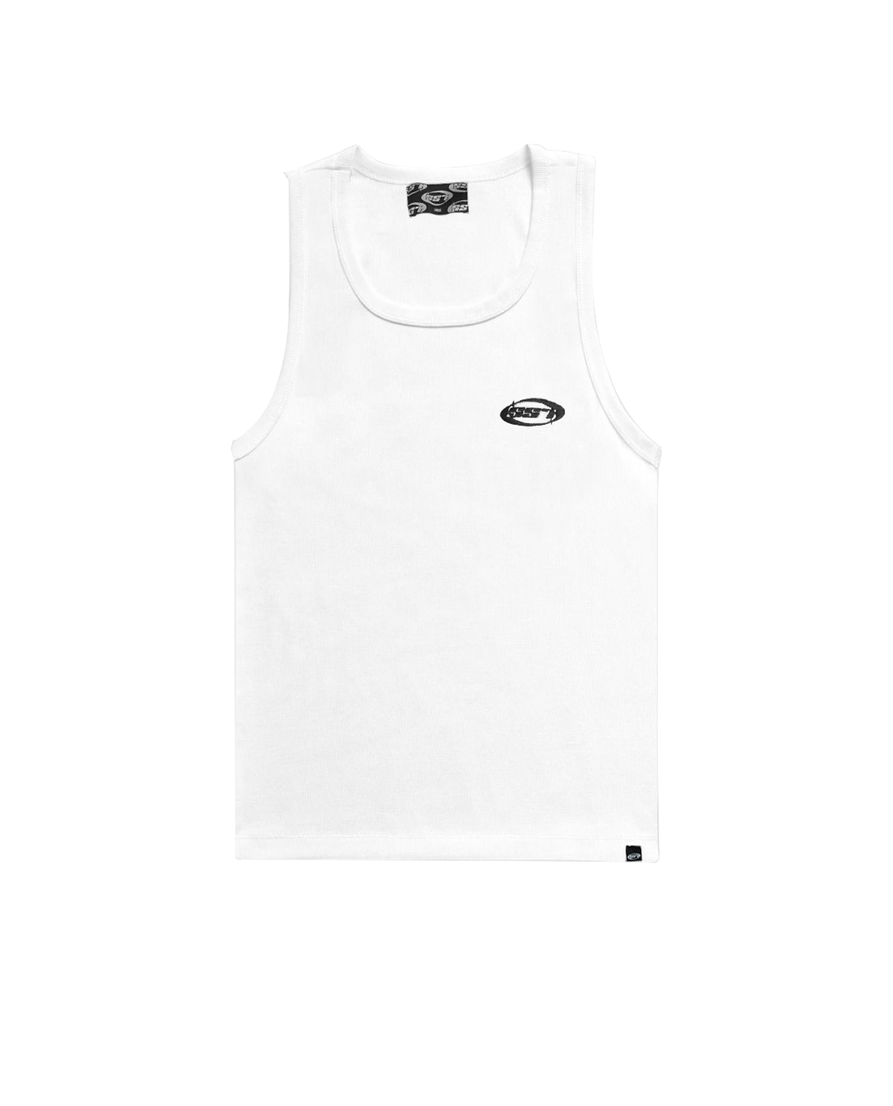 WHITE LOGO TANK TOP