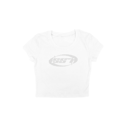 STRASS WHITE BABY TEE