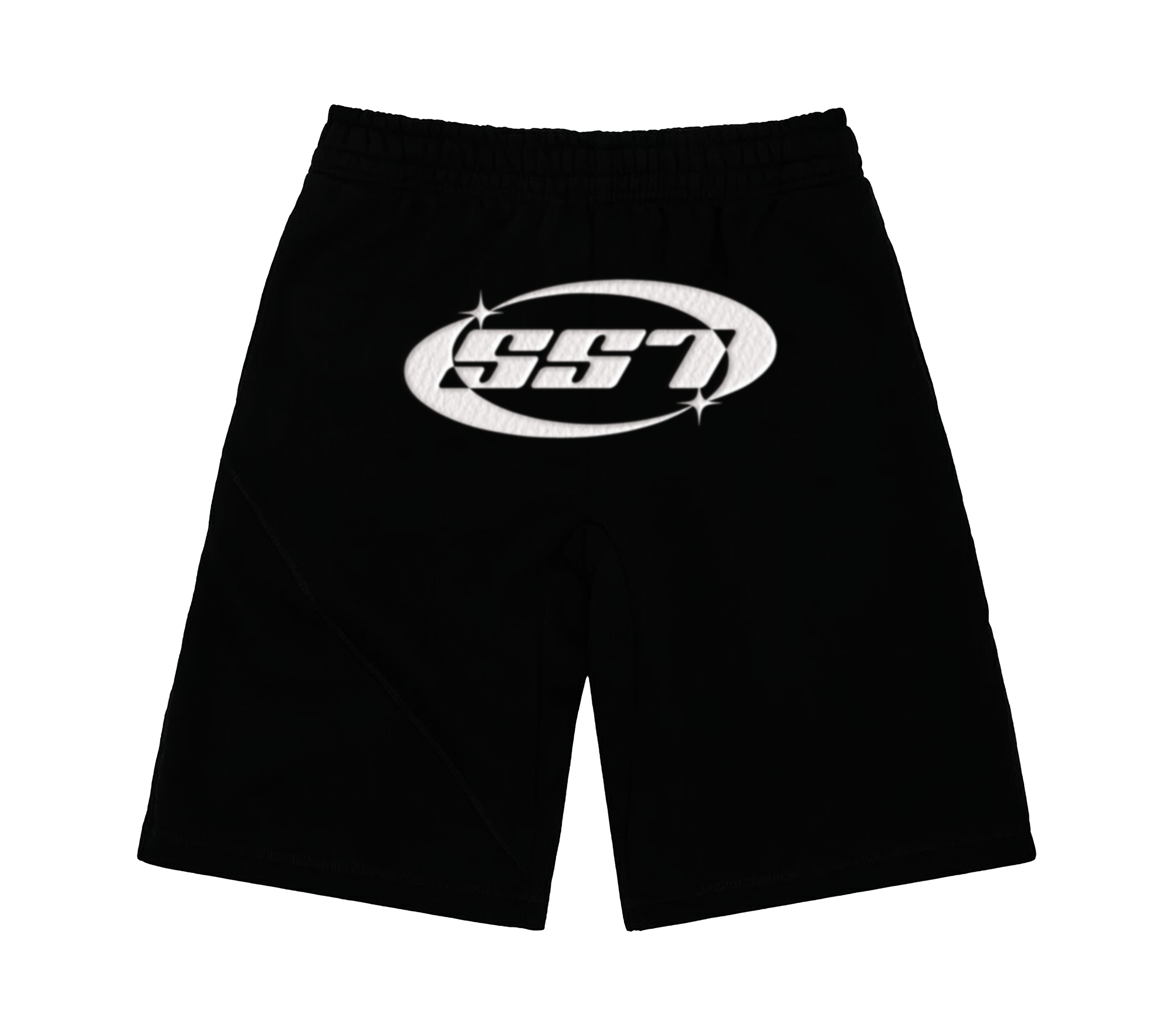 BLACK LOGO SHORTS