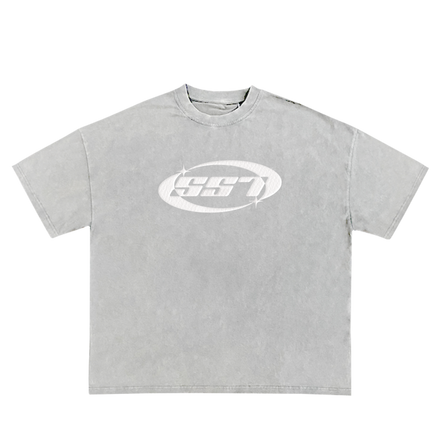 GRAY LOGO TEE